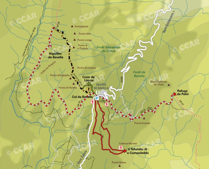 Parcours Col de Bavella