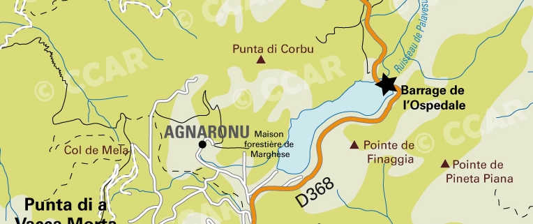 Carte Randonnées en forêt d'Ospedale